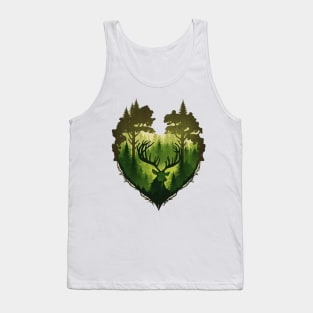 Nature Lover Deer - Designs for a Green Future and Hunters Tank Top